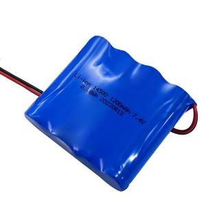 Wholesale OEM 7.4V 1200mah 8.8wh 3S2P 18650 Battery Pack With Connector from china suppliers