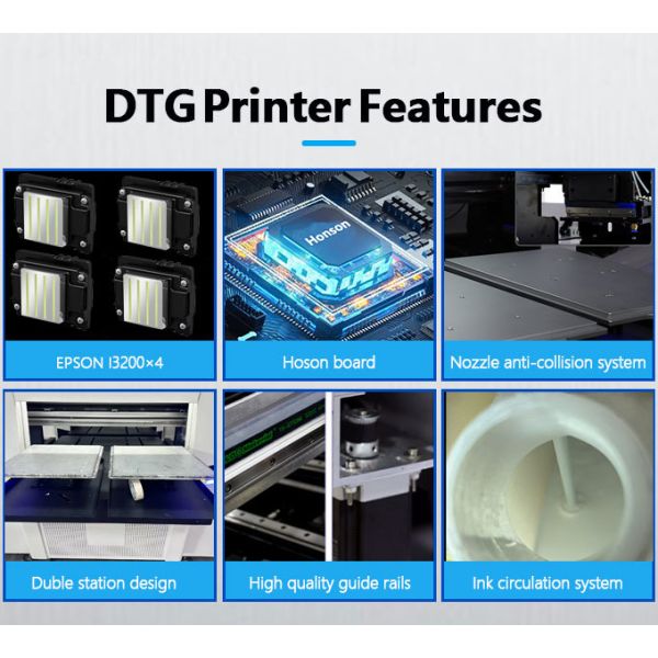 Fast Speed Industrial DTG Apparel Printer For Custom Clothing Brands