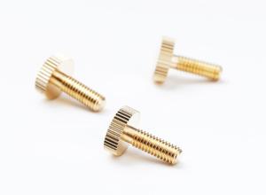 Wholesale Knurling Thin Head Brass Thumb Screw For Electronics Aaviation Marine from china suppliers