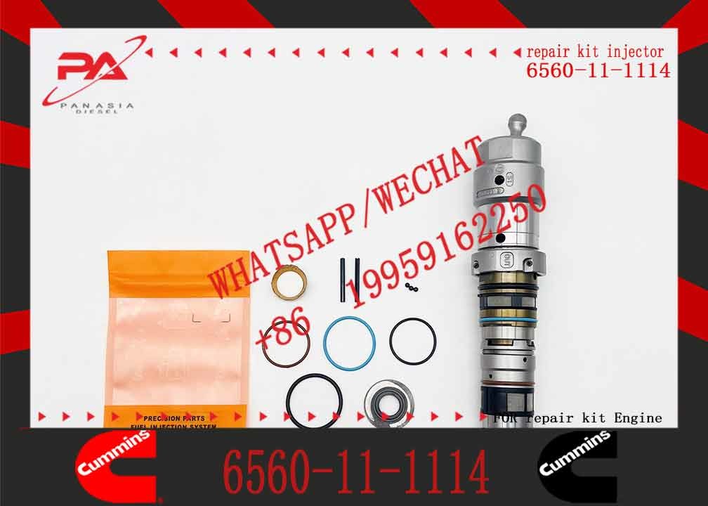 Parts PC1250-7 Excavator Diesel Fuel Injector Assy 6560-11-1114 6560111114 408843100