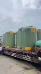 Cross Wound Frp Poly Chemical Storage Tanks White Blue 3990mm