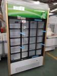 Commercial Vertical Sliding Door Beverage Display Freezer