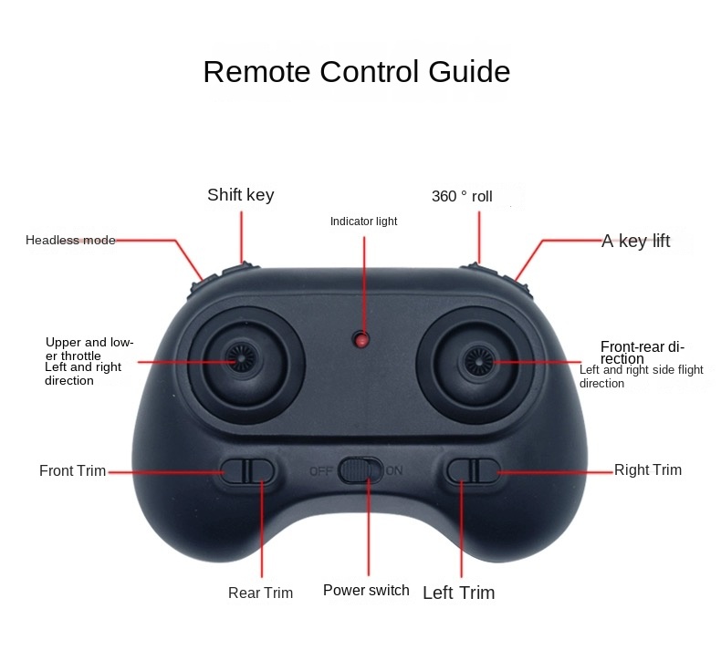 18*25*5cm Dwi Dowellin Remote Control Drone Control Range 100M