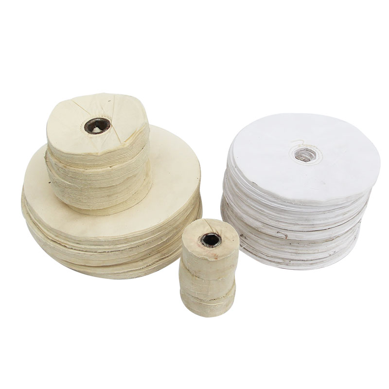 Metal stainless steel polishing and grinding consumables round hole white cloth non-woven