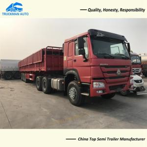 Wholesale Three Axle 50000kg Side Wall Semi Trailer Q355 Material from china suppliers