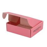 Creative Design Custom Pink Color Corrugated Mailing Cosmetic Box Packaging