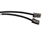 RJ45 Gigabit Industrial Wire Harness 2P X 28AWG Black Network Cable Harness