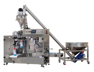 Wholesale SUS304 Spout Pouches Rotary Packing Machine , 150mm Length Premade Pouch Machine from china suppliers