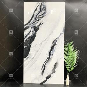 Wholesale Panda White Marble Look Porcelain Tiles 600x1200mm Slab For Living Room Wall Decor Luxury Stone For Malls from china suppliers