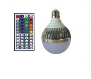 China 12*1W E27 RGB led bulb light with remot control on sale