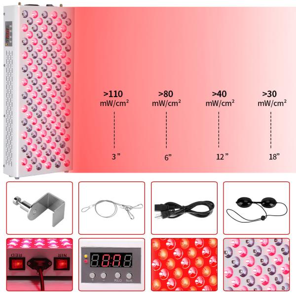 Medical Grade Near Infrared Light Panel 1000W 1500W Red Light Therapy Lamp Stand