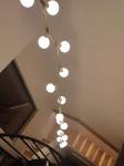 Creative Tree Branch Chandelier Villa Staircase Ceiling Glass Ball Chandelier