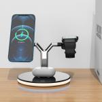 Desktop Magnetic Wireless Car Charger 10w Mobile Phone Holder 4 In 1