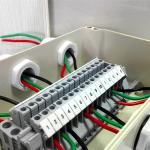 Electrical Cable Distribution Junction Box 200*120*75mm Waterproof with Din Rail