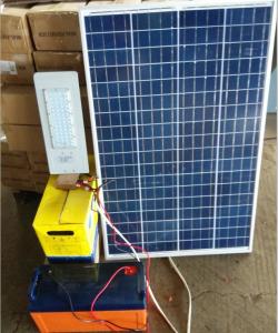 Wholesale 7m Double Arm Pole 80W 100W Solar Panel Street Light from china suppliers