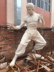 Wholesale Hotel mall deco  Bruce Lee Statue as decoration statue by fiberglass from china suppliers