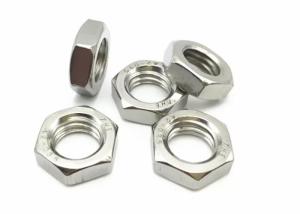 Wholesale 1/4 3/8 Stainless Steel Hex Metal Nut HEXAGON THIN NUT A2-70 SUS304 for Marine &amp; Chemical Industries from china suppliers