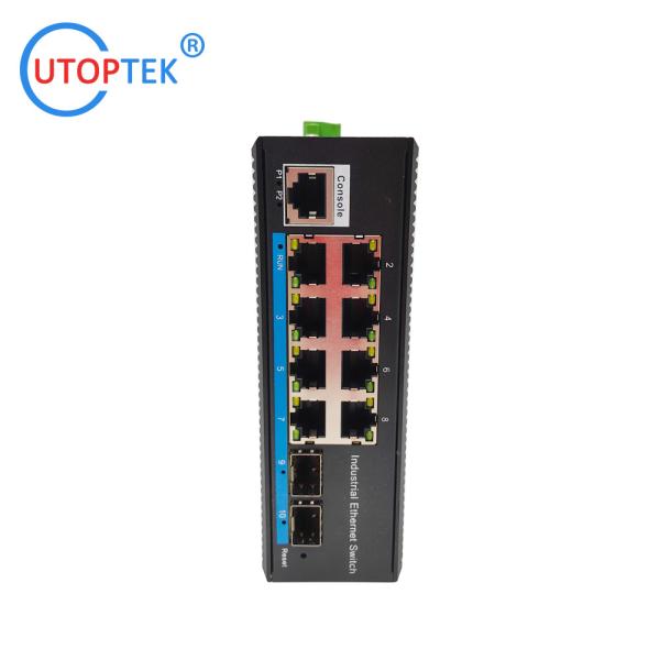 UT28GMP-SFP L2 Managed Industrial 2x1000M SFP port+ 8x10/100/1000M RJ45 POE port