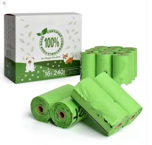Wholesale Cornstarch Compostable Biodegradable Dog Waste Bags Custom from china suppliers