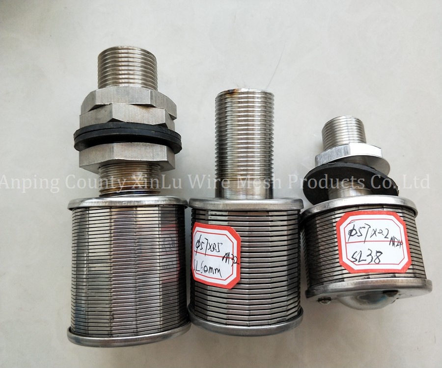 WEDGE WIRE RESIN TRAPS / JOHNSON SCREEN NOZZLE / WATER AND GAS STRAINER NOZZLE