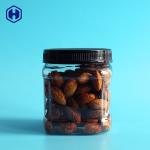 Empty Clear Square Wide Mouth Plastic Jars Dried Nuts Packaging
