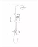 Single Handle Cold And Hot Water Shower Faucet Round Design Bathroom Shower
