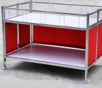 Collapsible Garment Shop Promotional Desk / Retail Clothes Display Table For