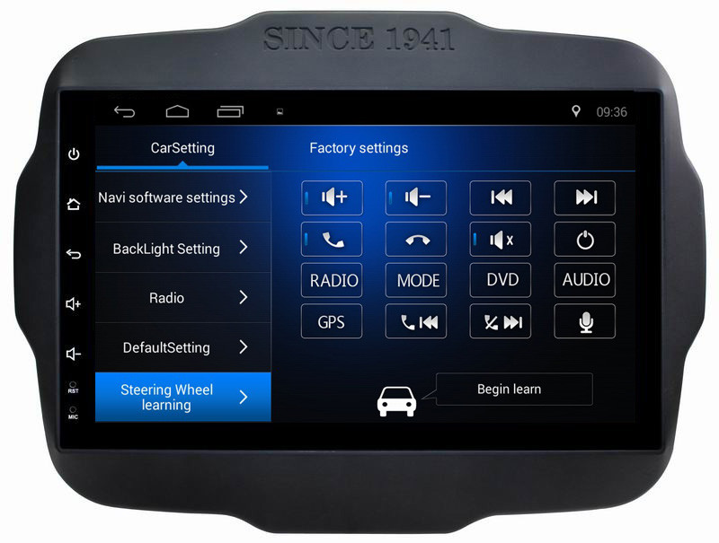 Ouchuangbo car audio media kit android 8.1 for Jeep Renegade 2016 support USB SWC wifi gps navi dual zone