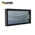 Hurricane Impact Windproof Fixed Window Aluminium Anthracite Grey For Apartment