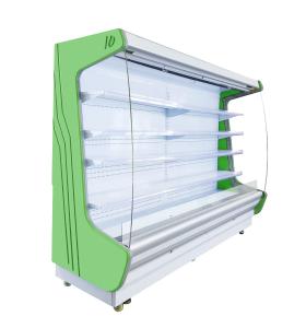Wholesale Universal Wheel Multi - Deck Front Open Refrigerator PVC Coated Adjustable Shelves from china suppliers