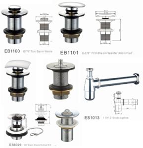 Wholesale brass basin waste for south american market design,brasil basin waste,G 7/8&quot; SINK WASTE from china suppliers
