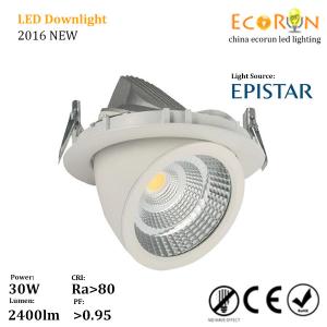 Wholesale epistar cob warm white 15w 25w 30w led cob gimble downlight with ce rohs saa from china suppliers