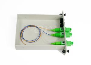 Wholesale LGX 1260 - 1650nm 1*2 PLC Optical Fiber Splitter Cassette Type Light Weight from china suppliers
