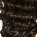 Weft Deep Wave Peruvian Virgin Remy Human Hair Extensions Black 14" - 28"