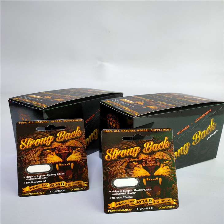 Rhino 7 5000 Capsule Blister Card Packaging 3D Paper Male Sexual Pills Display Box