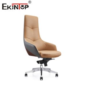 Wholesale High Back Leather Office Chair With Metal Legs And Casters Chrome Base from china suppliers