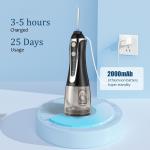 5 Modes Cordless Teeth Water Flosser 2000mah Battery