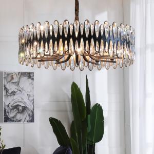 Wholesale Living room chandeliers decoration round crystal lighting for Bedroom dining rectangle Chandelier(WH-CY-163) from china suppliers
