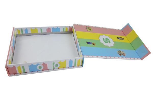Book Shape Cardboard Corrugated Material CMYK Colors OEM Design Food Packing Box