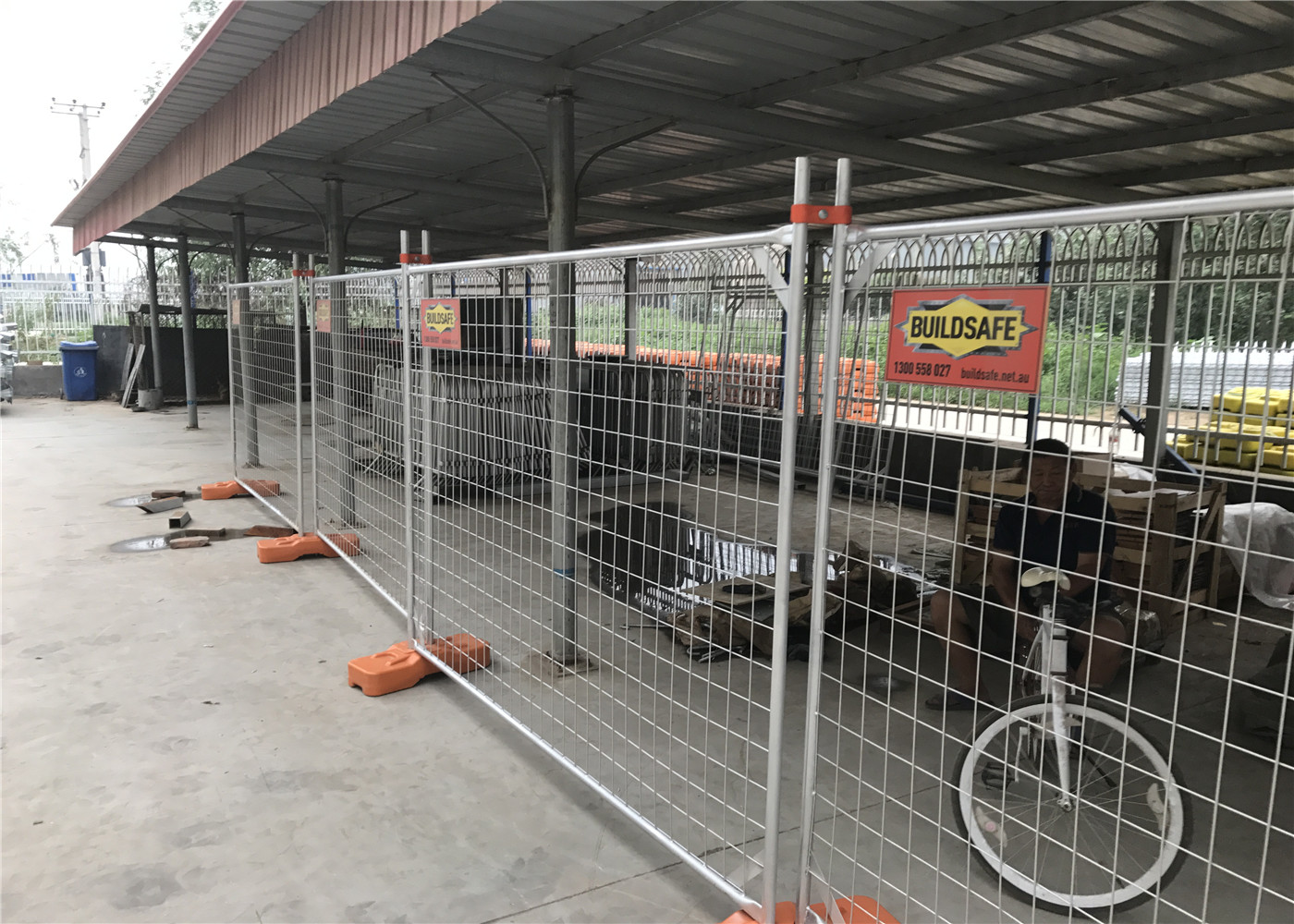 OD 32 Pipes Galvanized Fence Panels Construction Fence Rental Anti Climb