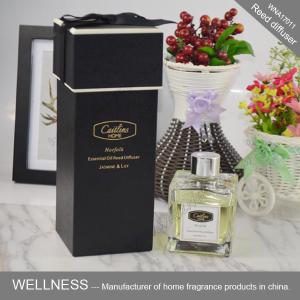 Wholesale Luxury Scented Home Reed Diffuser Essential Oil Fragrance In Transparent Bottle from china suppliers