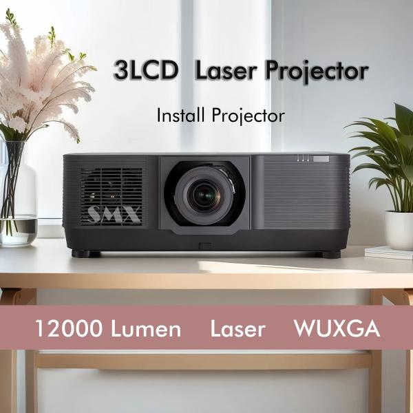 12000 Lumen 3D Projection Mapping Projector Motorized Lens Maintenance Free