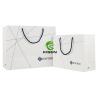 Buy cheap Personalised White Gift Paper Handle Shopping Bags Reusable With Your Own Logo from wholesalers