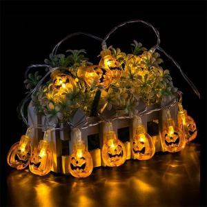 Wholesale 20Led Halloween Pumpkin Ghost Skeletons Bat Eyeball Ornament Festival Bar Home Party Decoration Halloween Lights LED String from china suppliers