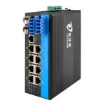 10 Port 2.5G SFP Bypass Managed Industrial POE Fiber Switch 8*10/100/1000mbps