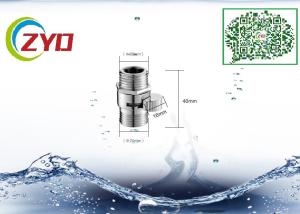 Wholesale G1/2&quot; Double Male Chrome Finish Bathroom Shower Faucet Water Diverter With Water Flow Control Switch Valve from china suppliers
