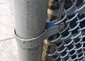 Wholesale chain link wire mesh fence 50mm x 50mm hot dipped galvanized chain wire tension band and clamp from china suppliers