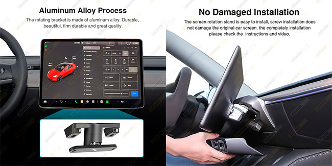 Swiveling Tesla Interior Accessories Tesla Swivel Screen For Model 3 Y 2017-2022