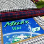 100% Polyester Yarn Dyed Check Fabric For Uniform 300Dx300D Width 57/58"