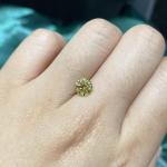 IGI Lab Created Yellow Diamonds 1 Carat Round Diamond